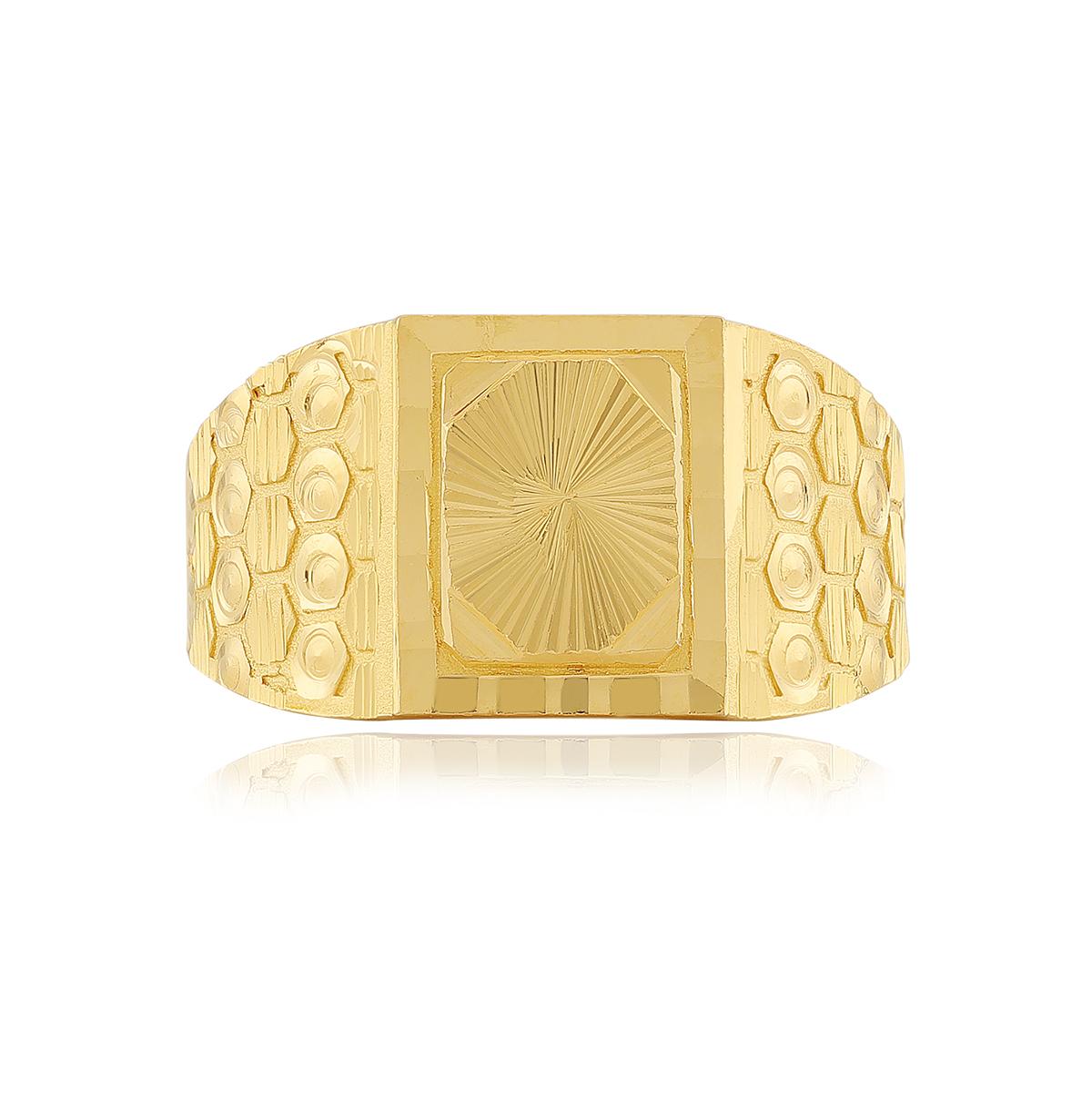 Lightweight 22ct Gold Gents Ring