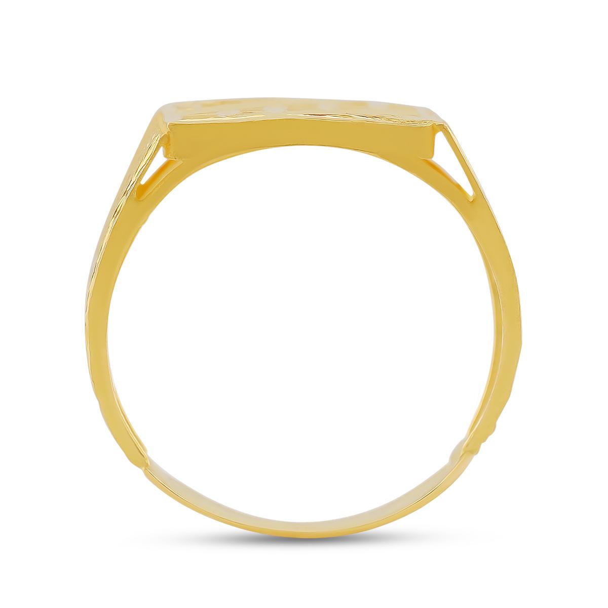 22ct Gold Textured Gents Ring