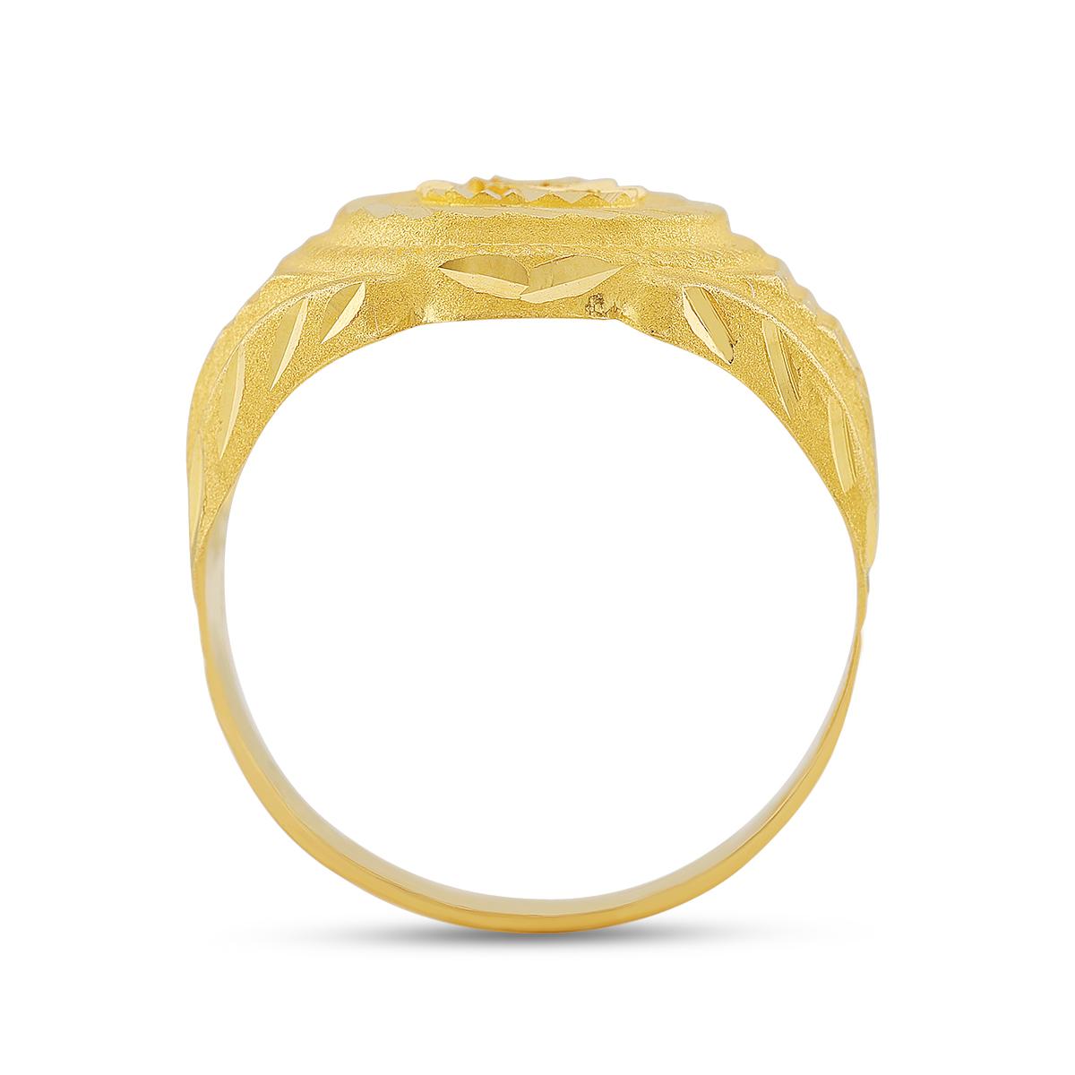 Lightweight 22ct Gold OM Signet Ring