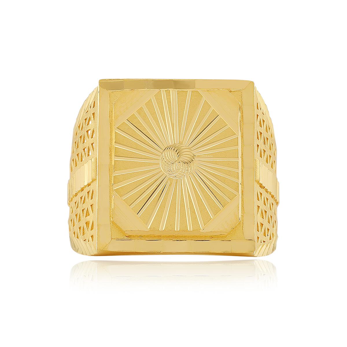 Modern 22ct Gold Men’s Ring