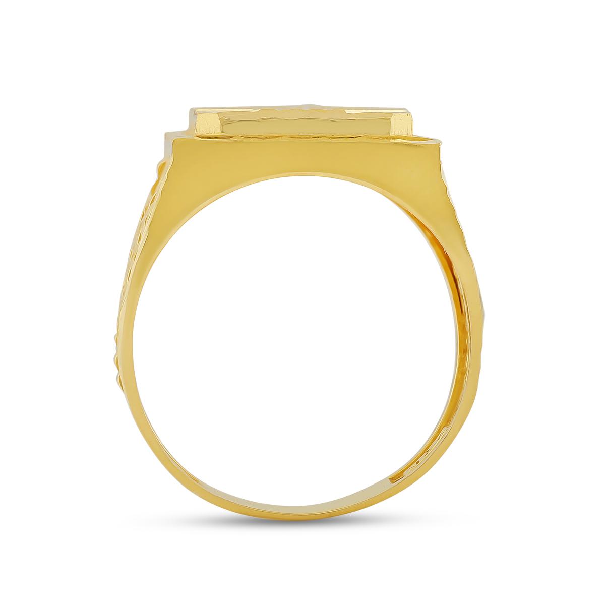 Modern 22ct Gold Men’s Ring