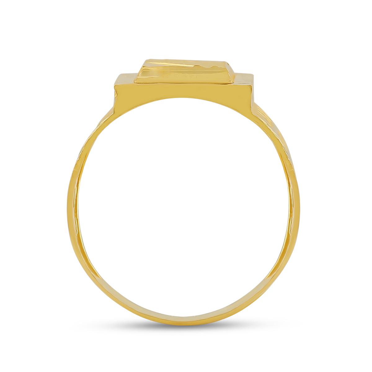 Diamond Cut 22ct Gold Men’s Ring