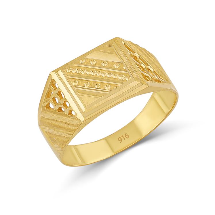 Elegant 22ct Gold Men’s Ring Image