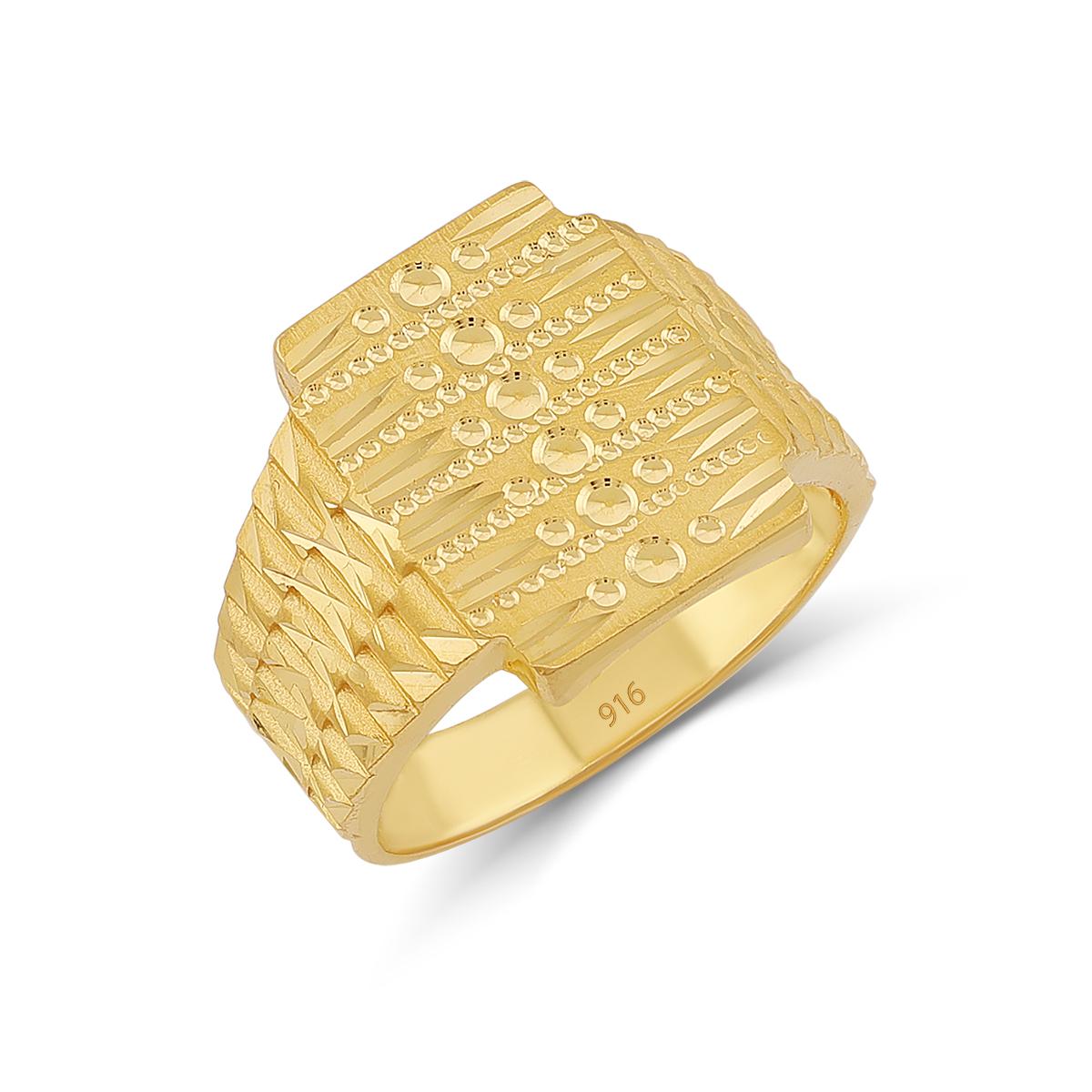 Traditional Indian 22ct Gold Gents Band