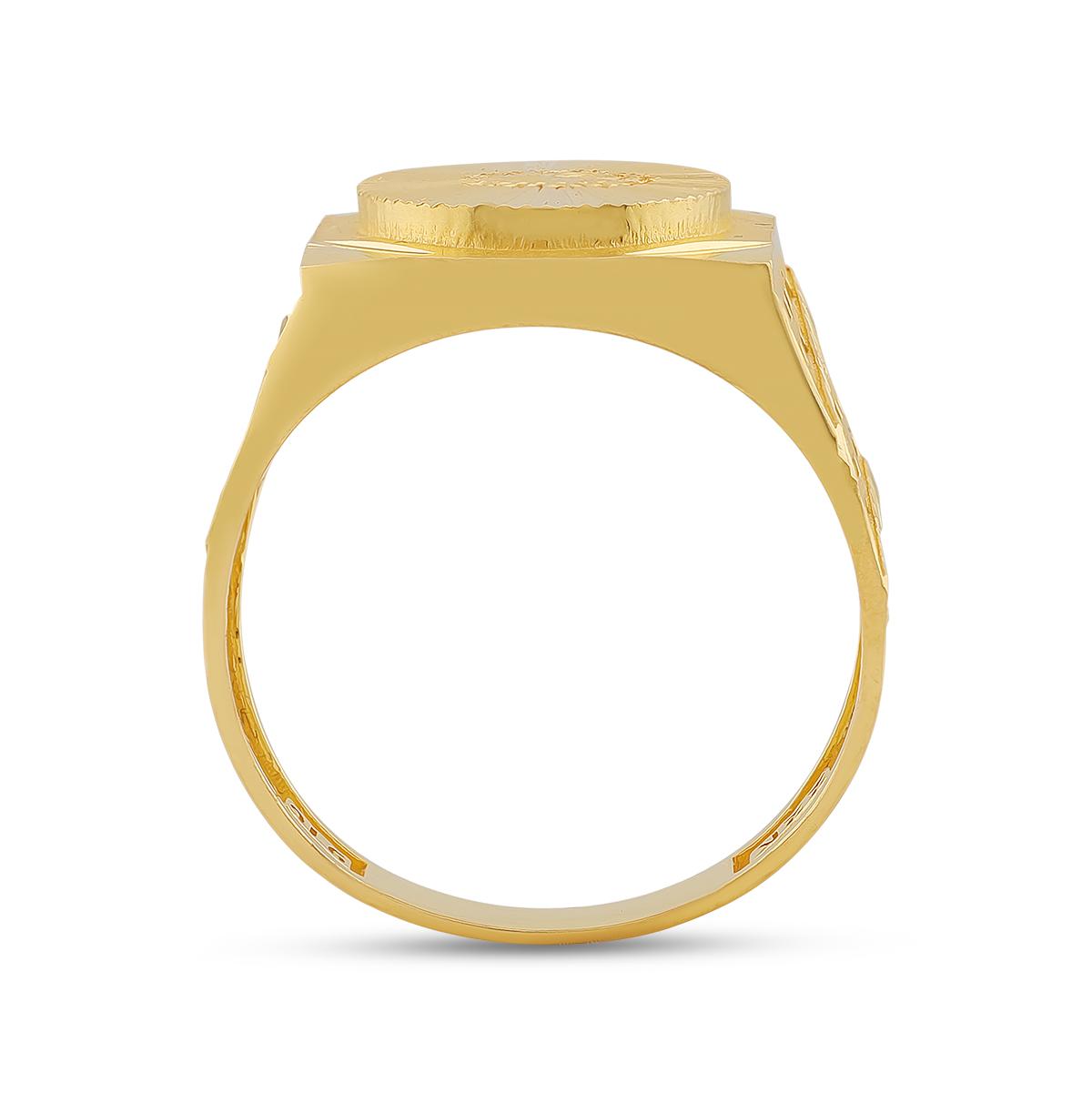 22ct Gold Square Design Men’s Ring