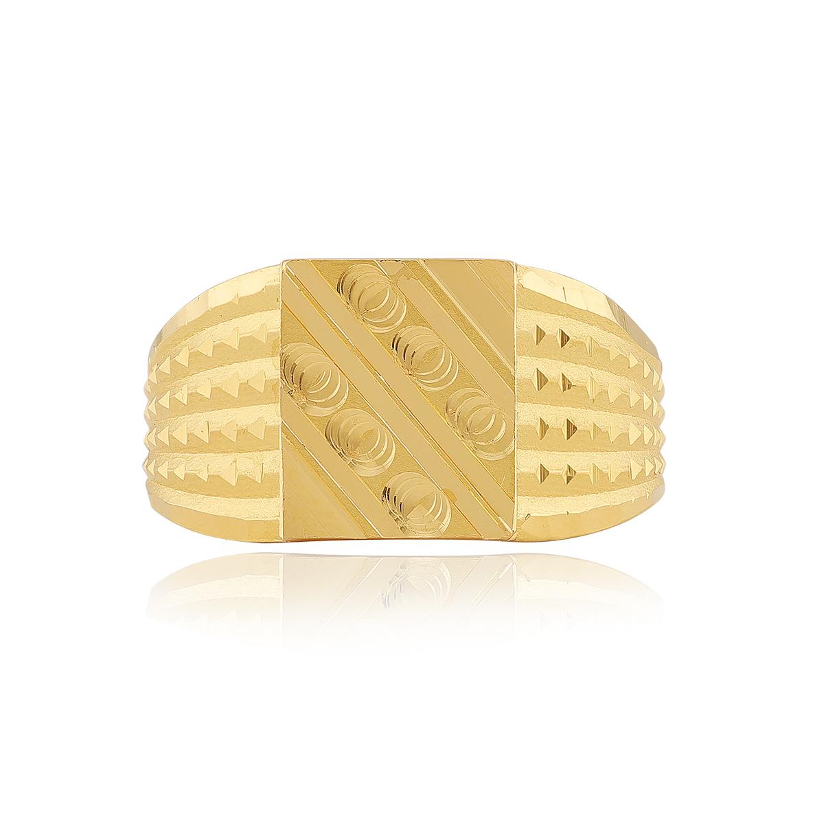 Lightweight 22ct Gold Gents Ring