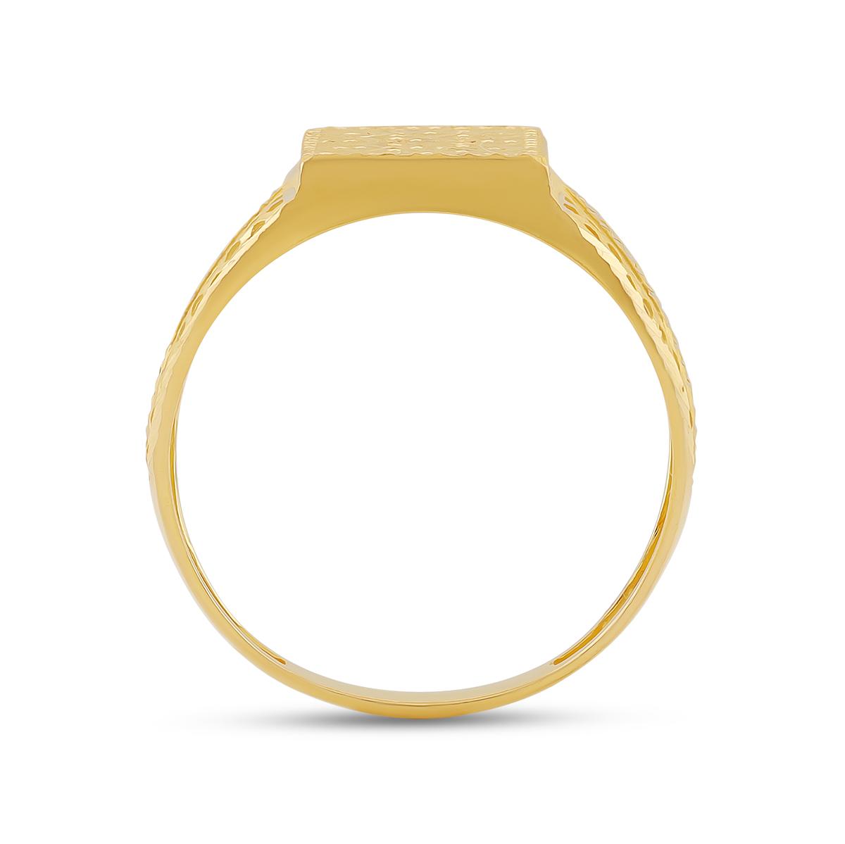 22ct Gold Textured Gents Ring