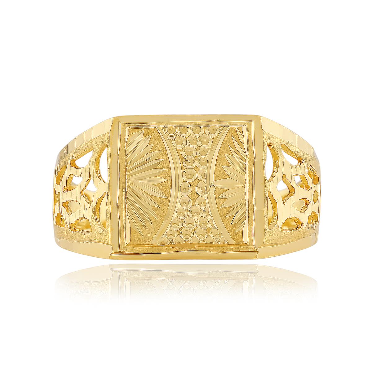22ct Gold Indian Gents Ring