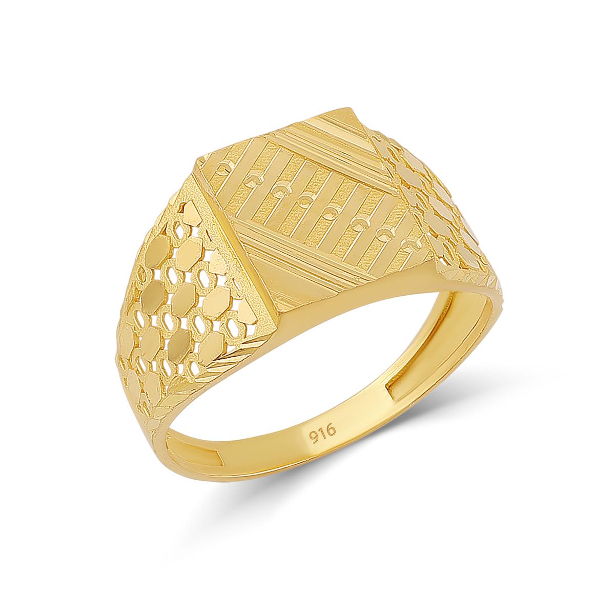 Lightweight 22ct Gold Signet Ring Image