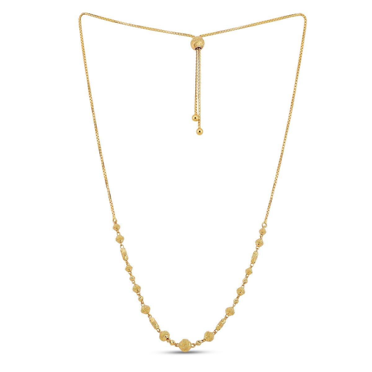 22ct Gold Adjustable Mala Chain Image