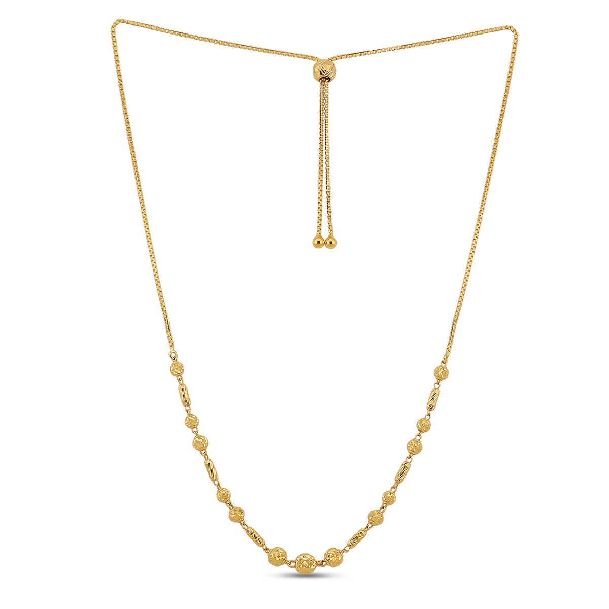22ct Gold Adjustable Mala Chain Image