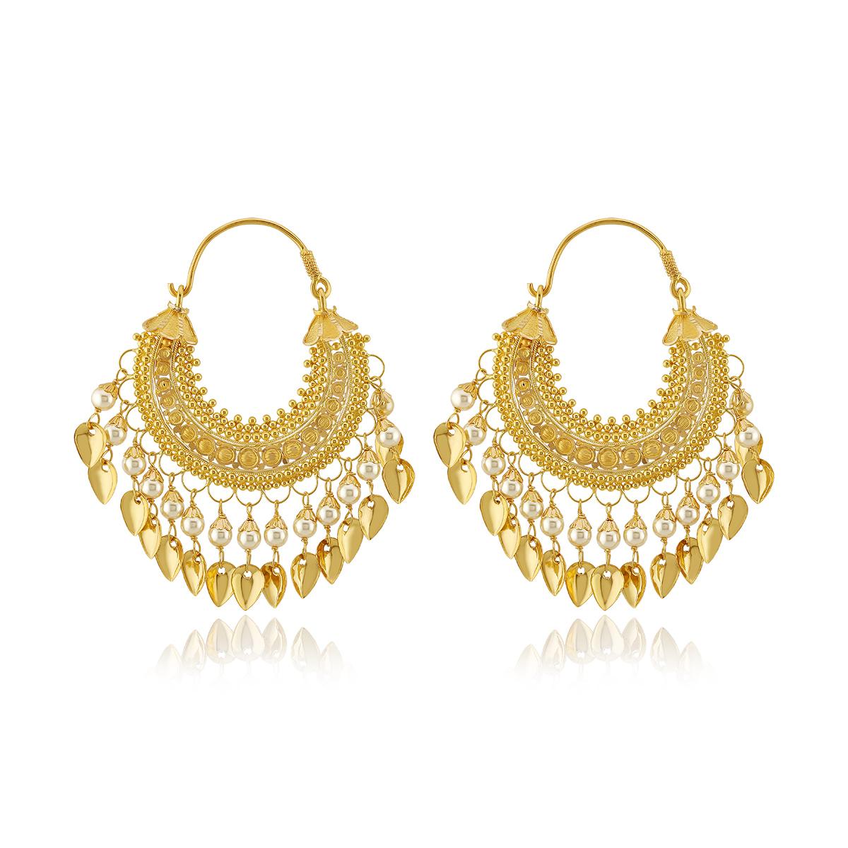 Maharani Jind Kaur 22ct Gold Bali Earrings Image