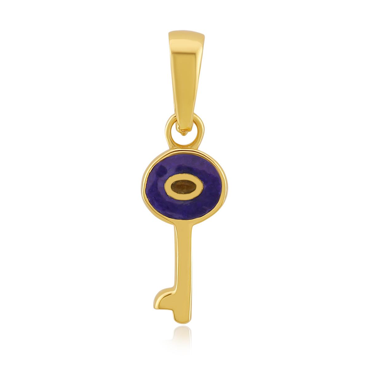 Evil Eye Key Pendant 22ct Gold Image