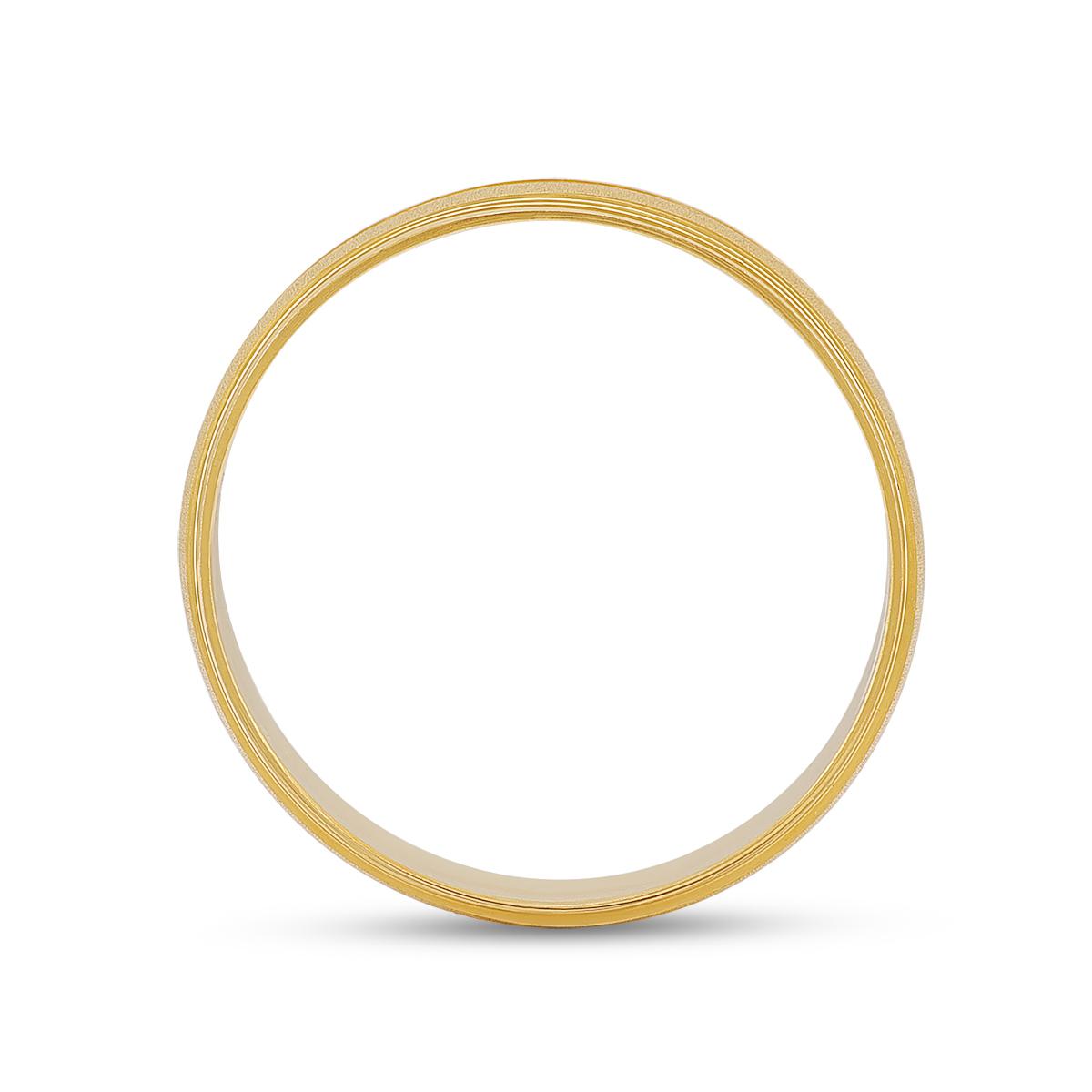2 Lane Gold Band Ring 5.5mm