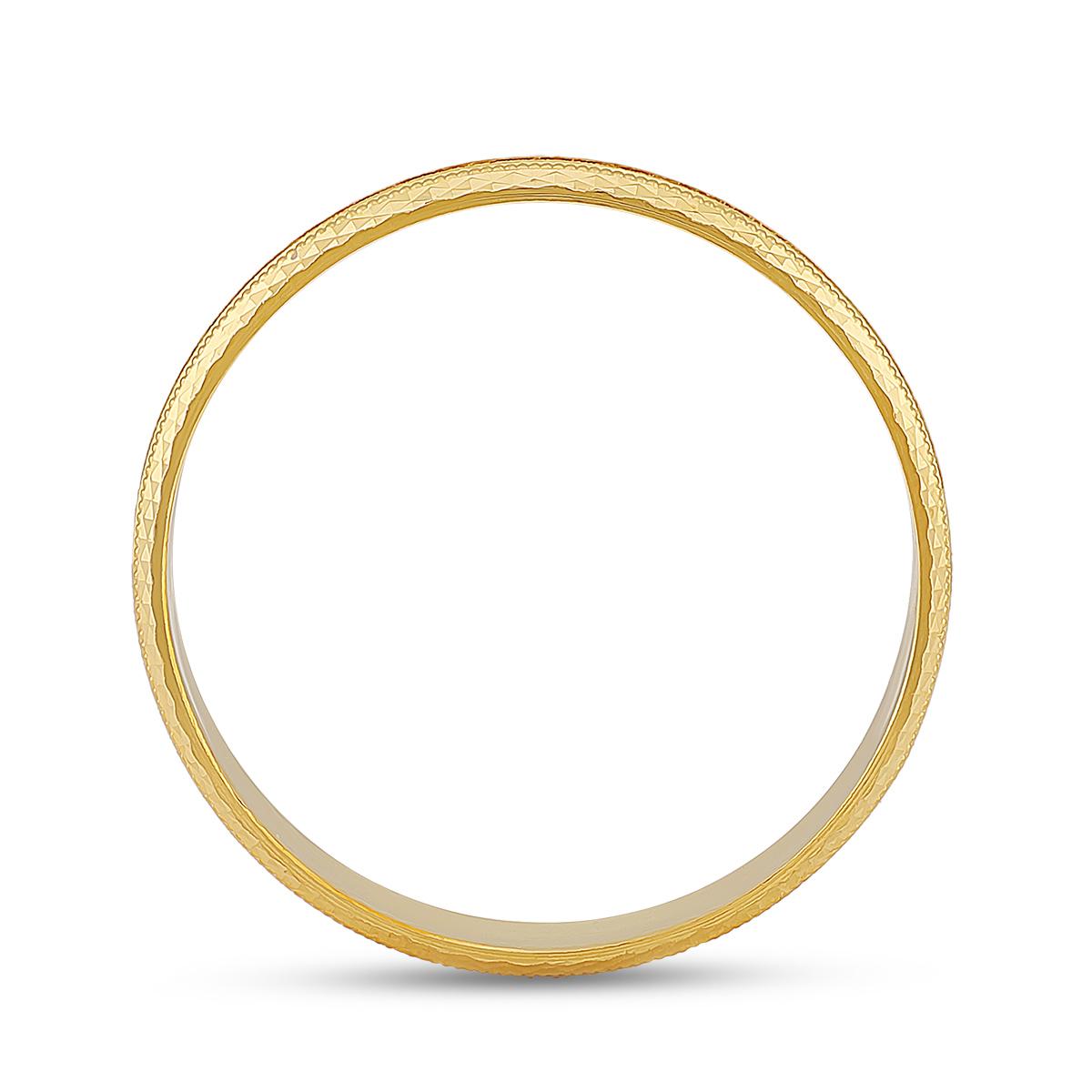 Crossover 22ct Gold Band Ring 5.5mm