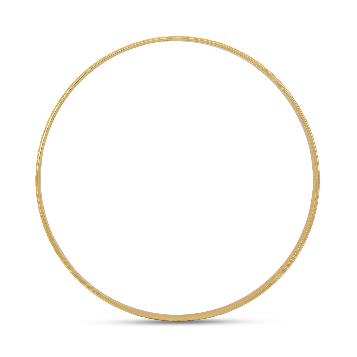 Ladies Channel Cut 22ct Bangle
