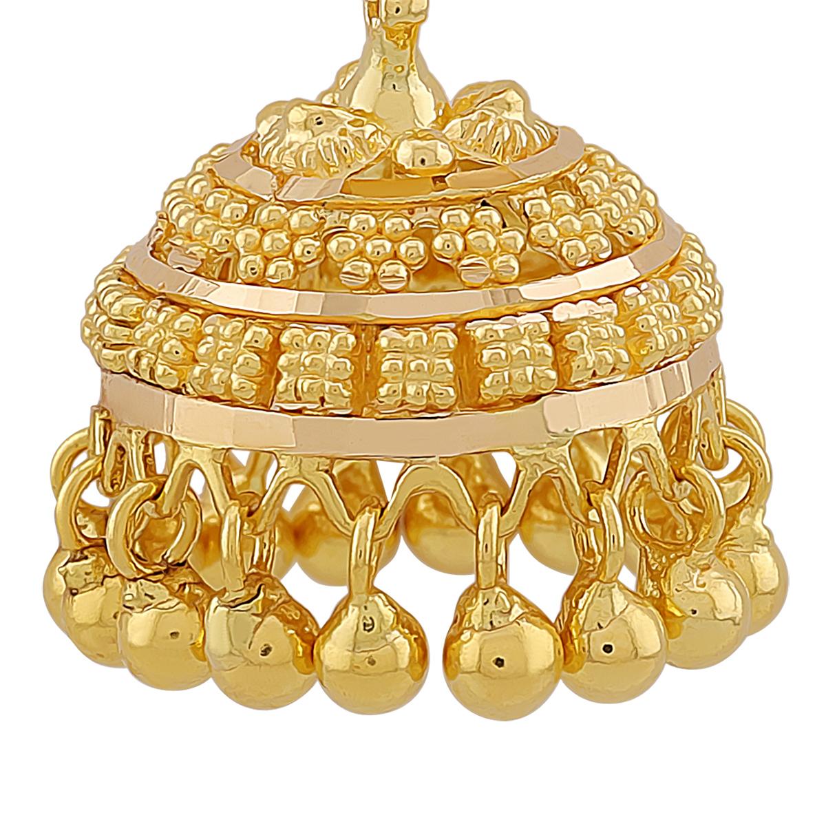 Lightweight 22ct Gold Jhumkas
