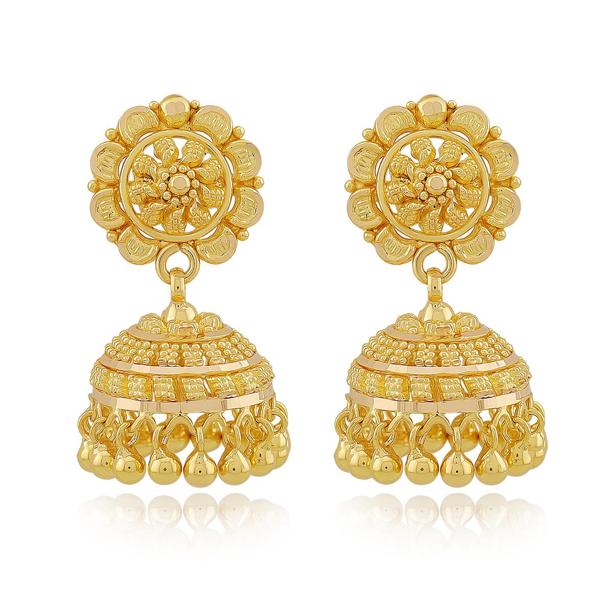 Daily 22ct Gold Jhumka Earrings