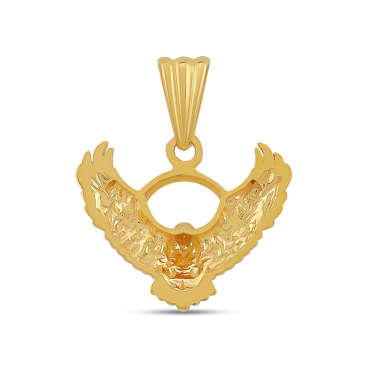 22ct Gold Crescent Eagle Pendant Small